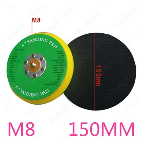 1PCS Основа орбитальная шлифовальная машина M6 M8 70 мм 75 мм 100 мм 125 мм 150 мм Замена для BOSCH DeWALT HITACHI MAKITA Hilti Milwaukee WORX электроинструмент - Цвет: 1PCS