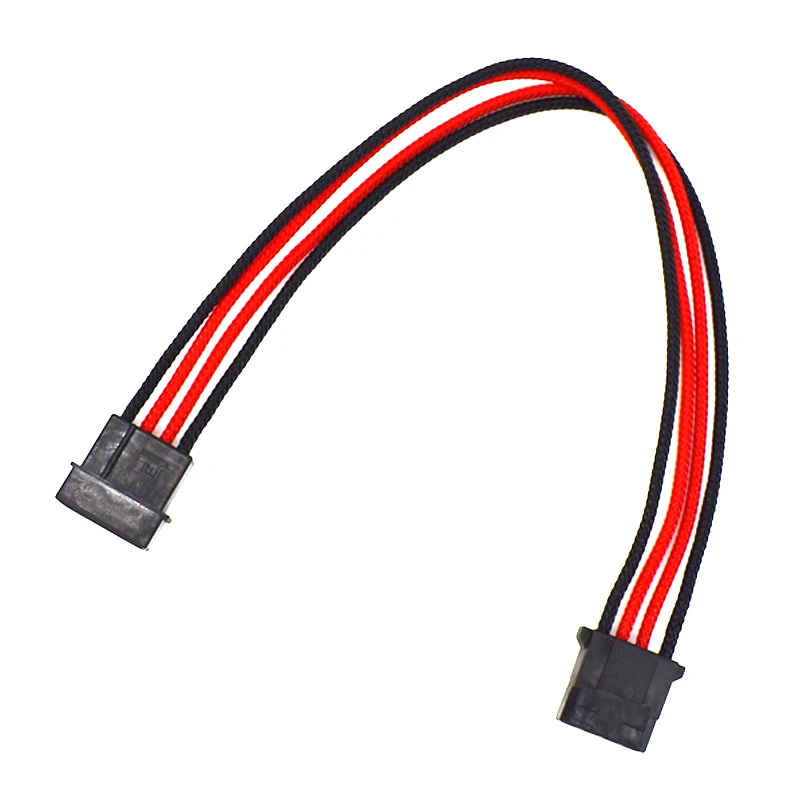 ULT best SATA 4Pin IDE Molex Мужской Женский M/F расширение Питание кабель 18AWG красные черные