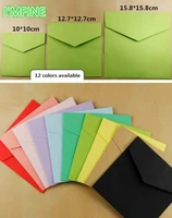 50pcslot colorful envelopes kraft square envelopes for bank card membership card wedding party invitation