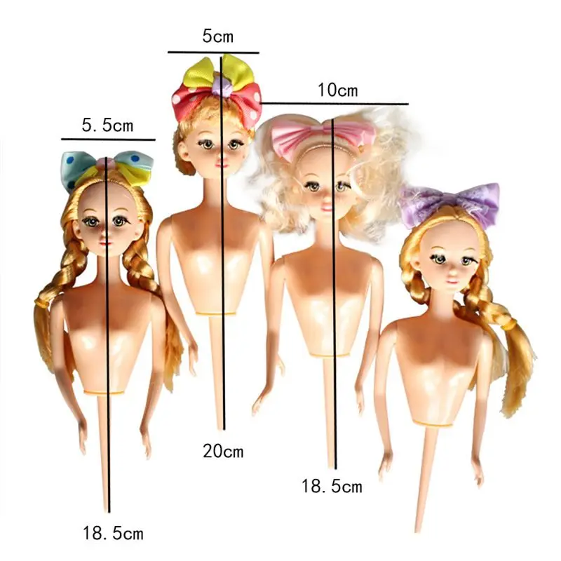 1PC Children's Birthday Gift DIY Cake Decorates Mini Doll Girl Toys Sugar-turning Mould naked doll | Дом и сад