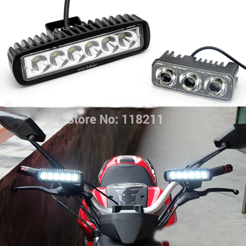 

MOTOWOLF Универсальные светодиодные фары для мотоцикла, 18 Вт