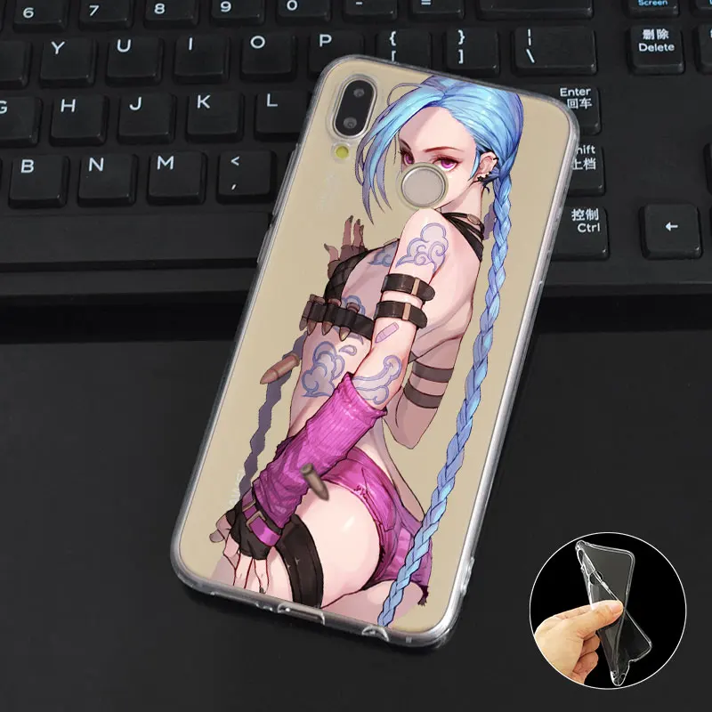 DREAMFOX M246 League Of Legends Jinkesi Мягкий ТПУ силиконовый чехол для huawei Honor 6A 6C 6X 7C 7X8 Lite Pro |