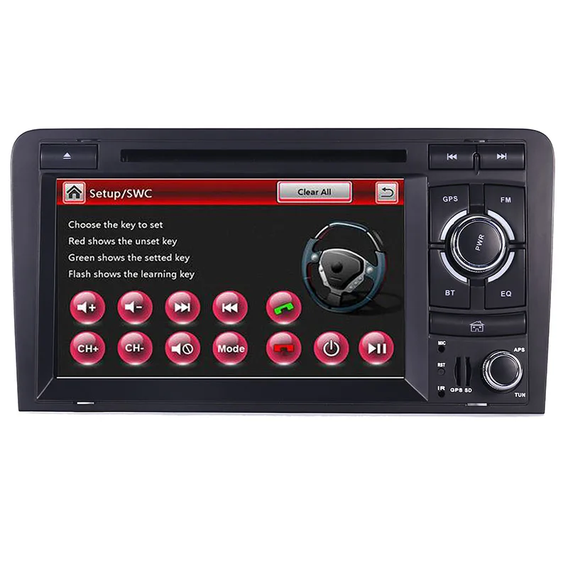 Автомобильный DVD GPS для Audi A3 S3 2002 2011 радио Bluetooth 1080P 3G USB хост управление рулевым
