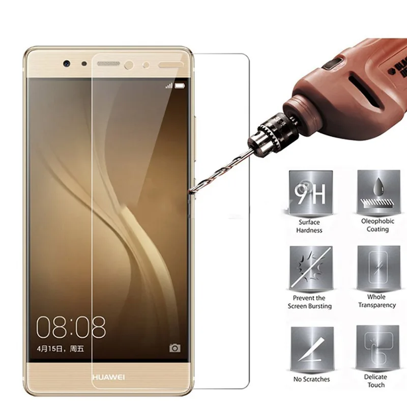 2 шт HOPELF закаленное стекло для huawei P9 стекло на экран Защитная пленка для телефона для huawei P9 закаленное стекло