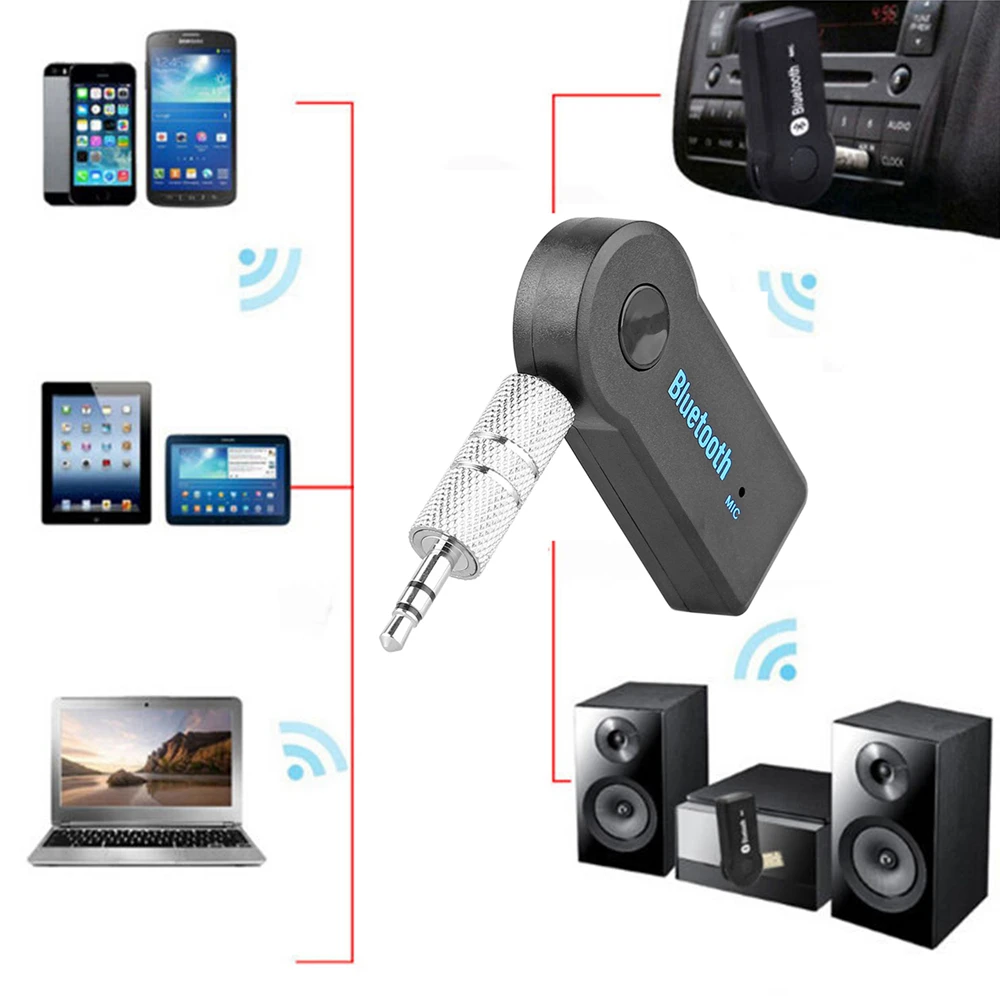 Мм 3 5 мм AUX автомобильный беспроводной приемник Bluetooth адаптер передатчик Handsfree Kit