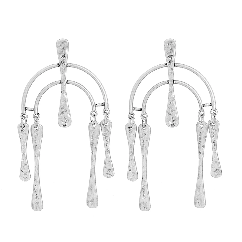 Wild&ampFree 2017 New Vintage Zinc Alloy Chandlier Drop Earrings For Women Ethnic Antique Gold Statement Jewelry | Украшения и