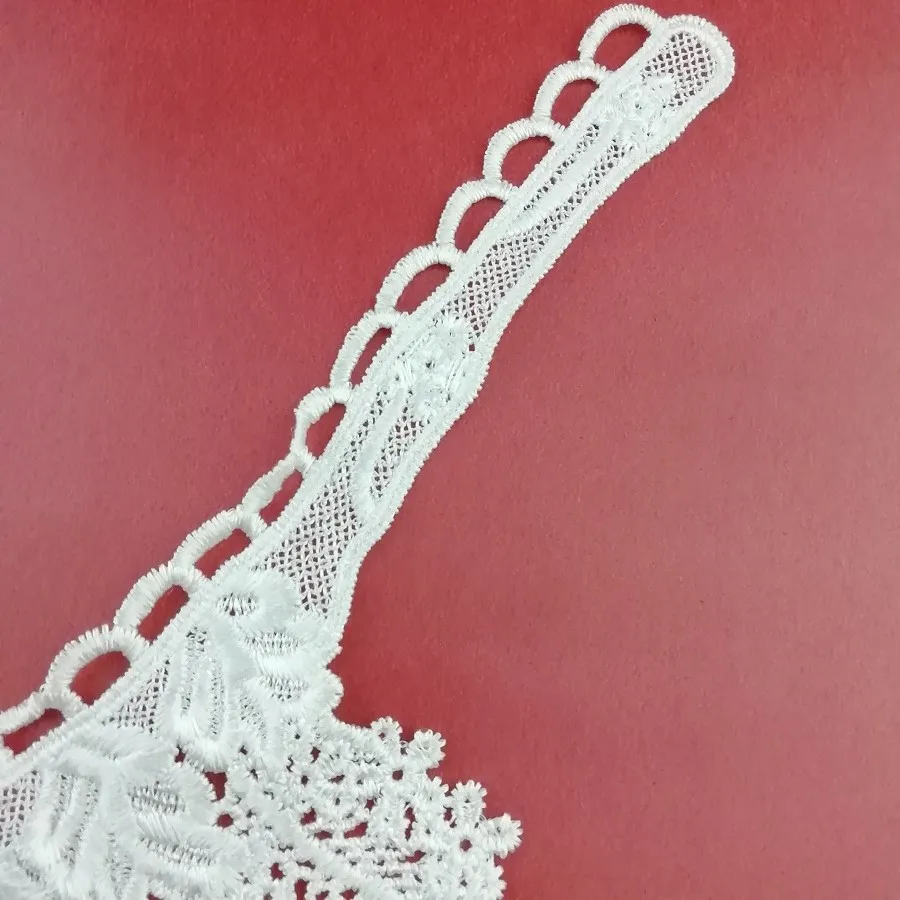 1pc Polyester White Black 2 Colors Flower Lace Neckline Fabric DIY handmade Wedding Dress Collar For Sewing Supplies Crafts | Дом и сад