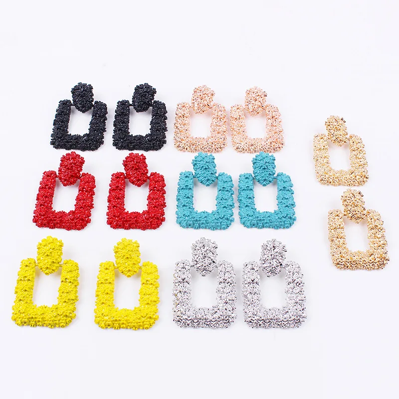 ZA новые модные женские прямоугольные серьги-подвески Макси большие