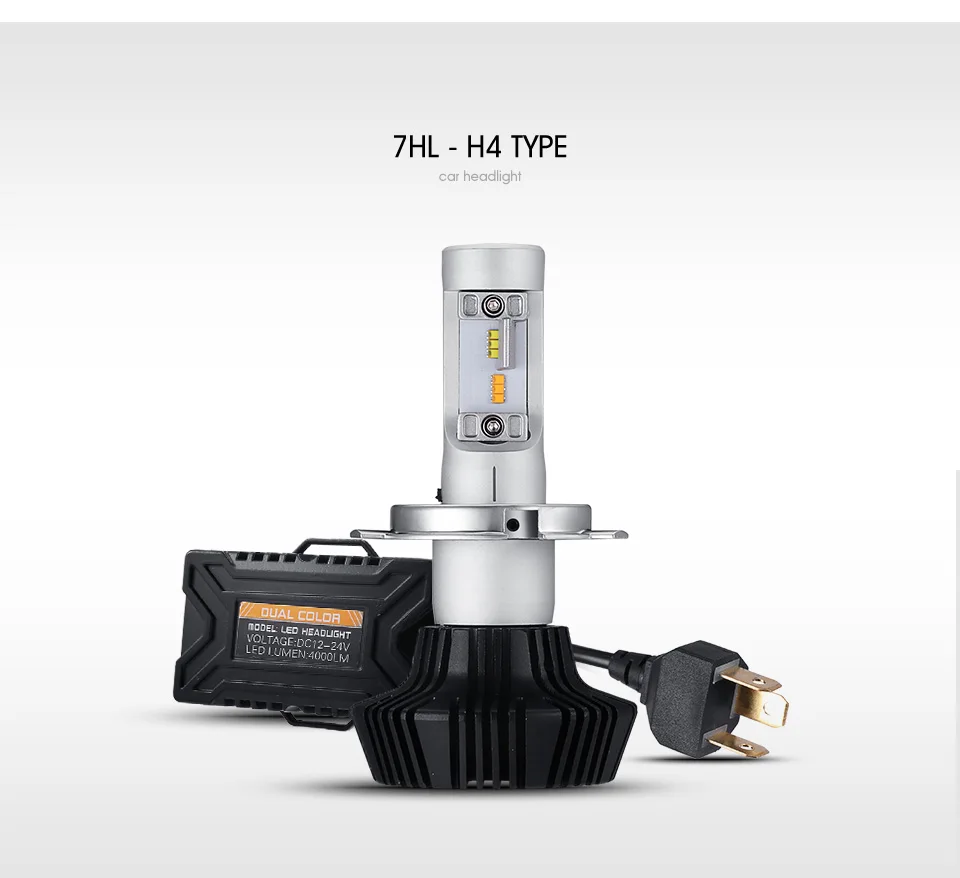 Oslamp H4 H13(Подол короче спереди и длиннее сзади) ЛУЧ H7 H11 9005 9006 с переключением между дальним и 50 Вт светодиодный автомобилей головной светильник лампы Противотуманные фары Светильник лампы цвет: желтый, белый светильник 3000K 6500K