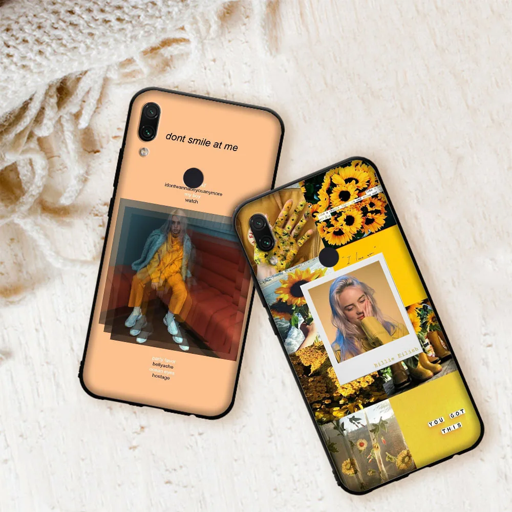 Billie eilish радужные глаза океана мягкий чехол для Xiaomi Redmi Note 7 4 4X6 Pro 5 Plus 5A 6A Go S2