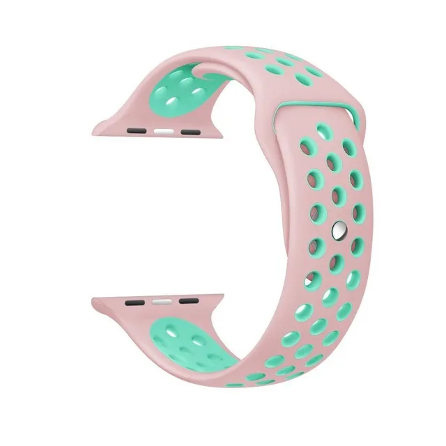 Новый гибкий дышащий Силикон Спортивный ремешок для apple watch Series 1 &amp 2 3 и 4 42 мм 38 Nike +