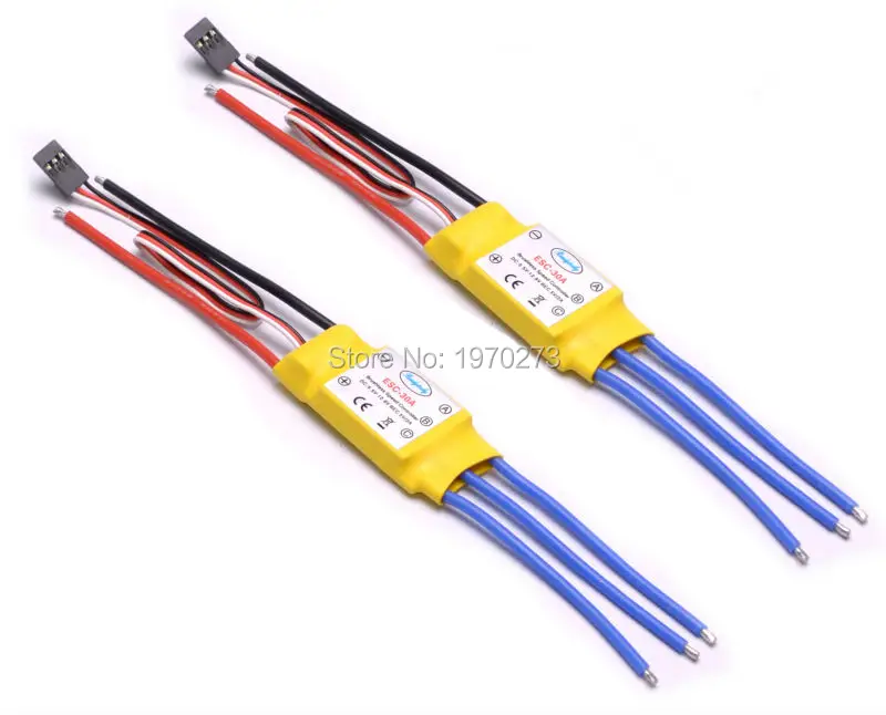 2 шт. 30A ESC Бесщеточный контроль скорости двигателя управление для вертолета RC