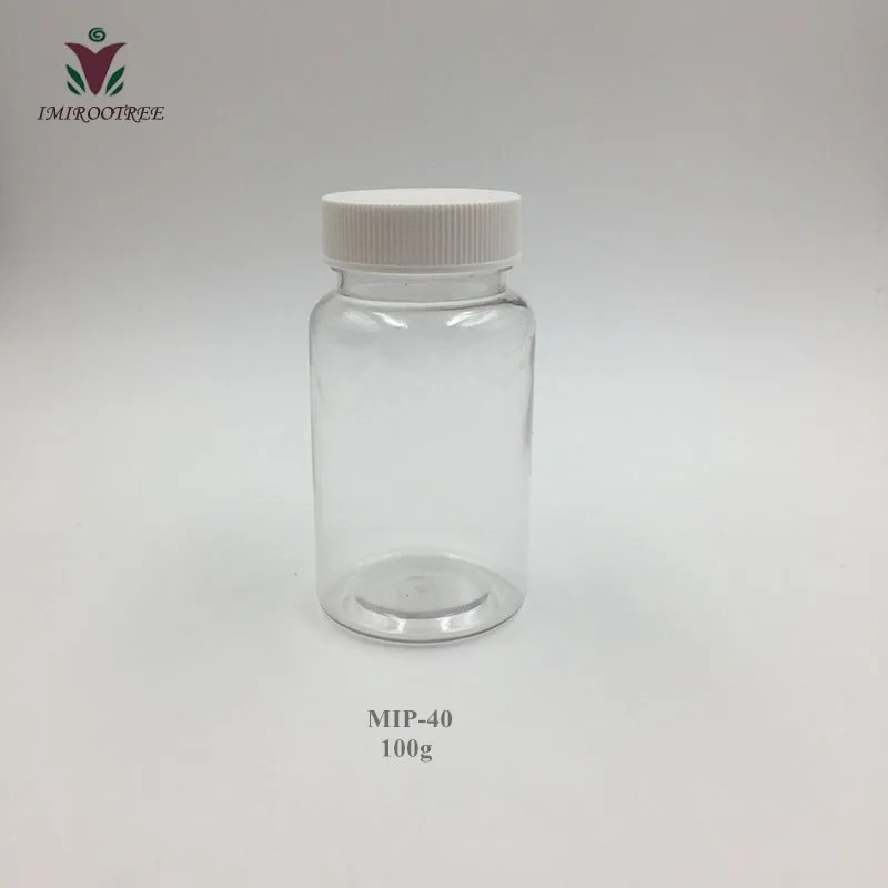 clear with screw cap 50 шт 100 мл 100cc 100g чистые пустые Медицинские капсулы для лекарств, порошковые бутылки - Цвет: clear with screw cap
