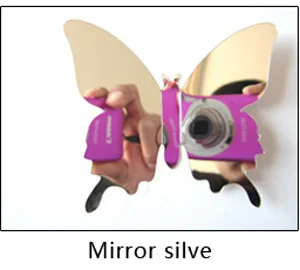 

3D зеркальные наклейки бабочки HonC