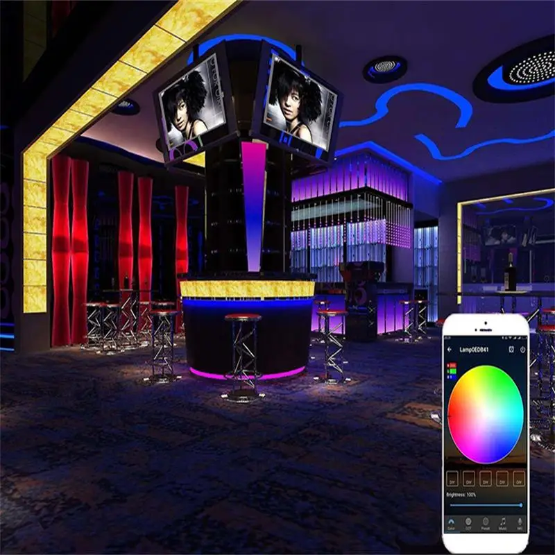 Wifi контроллер 2835 RGB Светодиодная лента светильник водонепроницаемая гибкая