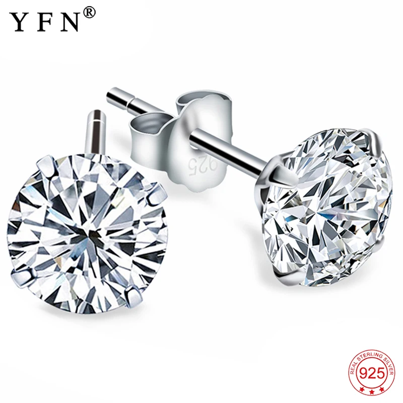 YFN горячая распродажа Бренды серьги 925 стерлинг серебро ювелирные изделия Белый