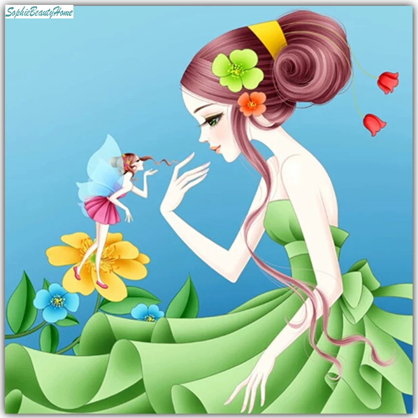 Sophie beauty home DIY 5D алмазная вышитая мультяшная принцесса 3D вышивка крестиком