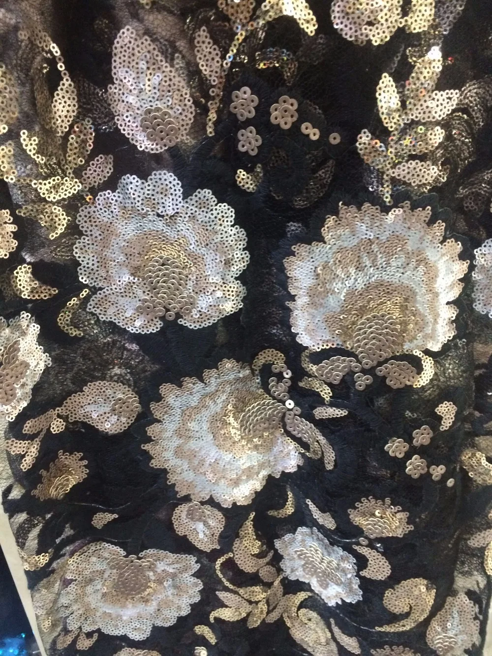 

Новинка 2015, популярный дизайн, серебро, золото, пайетки, африканский гипюр, шнур, кружевная ткань, Водорастворимая для платья, 5 ярдов, H903