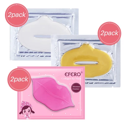 each color 2pack 2/3/5/6/7 Pack Кристалл Коллаген для губ маска для губ пополнела увеличитель губ масок увлажняющая питают анти-против старения Уинкль набор патчей - Цвет: each color 2pack