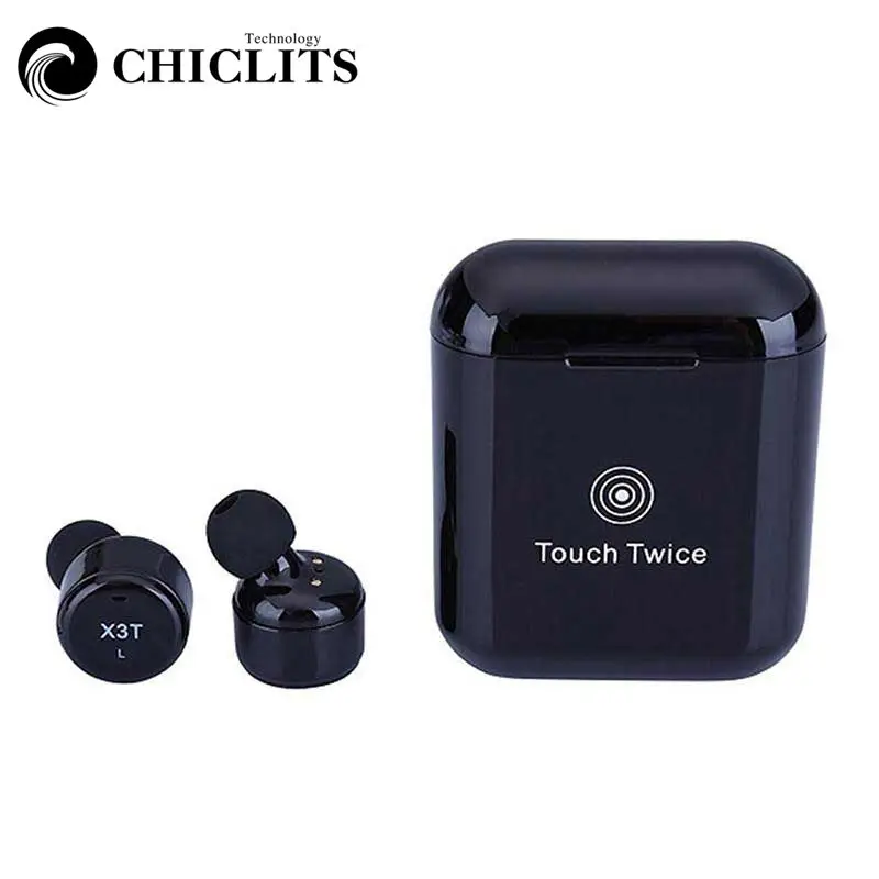 CHICLITS Touch Control True Bluetooth Earphones TWS Mini Stereo Sport Wireless Earphone With Charge Box For Smart Phone Headset |