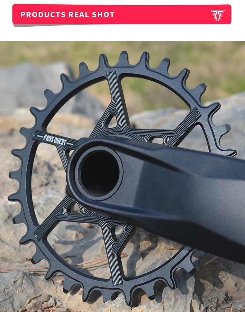 Пройти QUEST GXP круглый узкий широкий набор велосипедных звездочек для Sram XX1 X1 MTB Горный Велосипедное колесо цепной передачи Экипировка велосипедиста смещение 0 мм 32-42 T