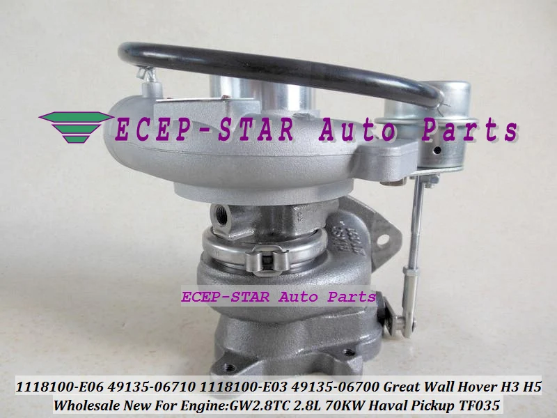 TF035HM 49135 06710 1118100E06 1118100 E06 4913506710 Turbo для пикапа Great Wall Hover H3 H5 Haval 2 8 T GW2.8T 2.8L|turbo turbo