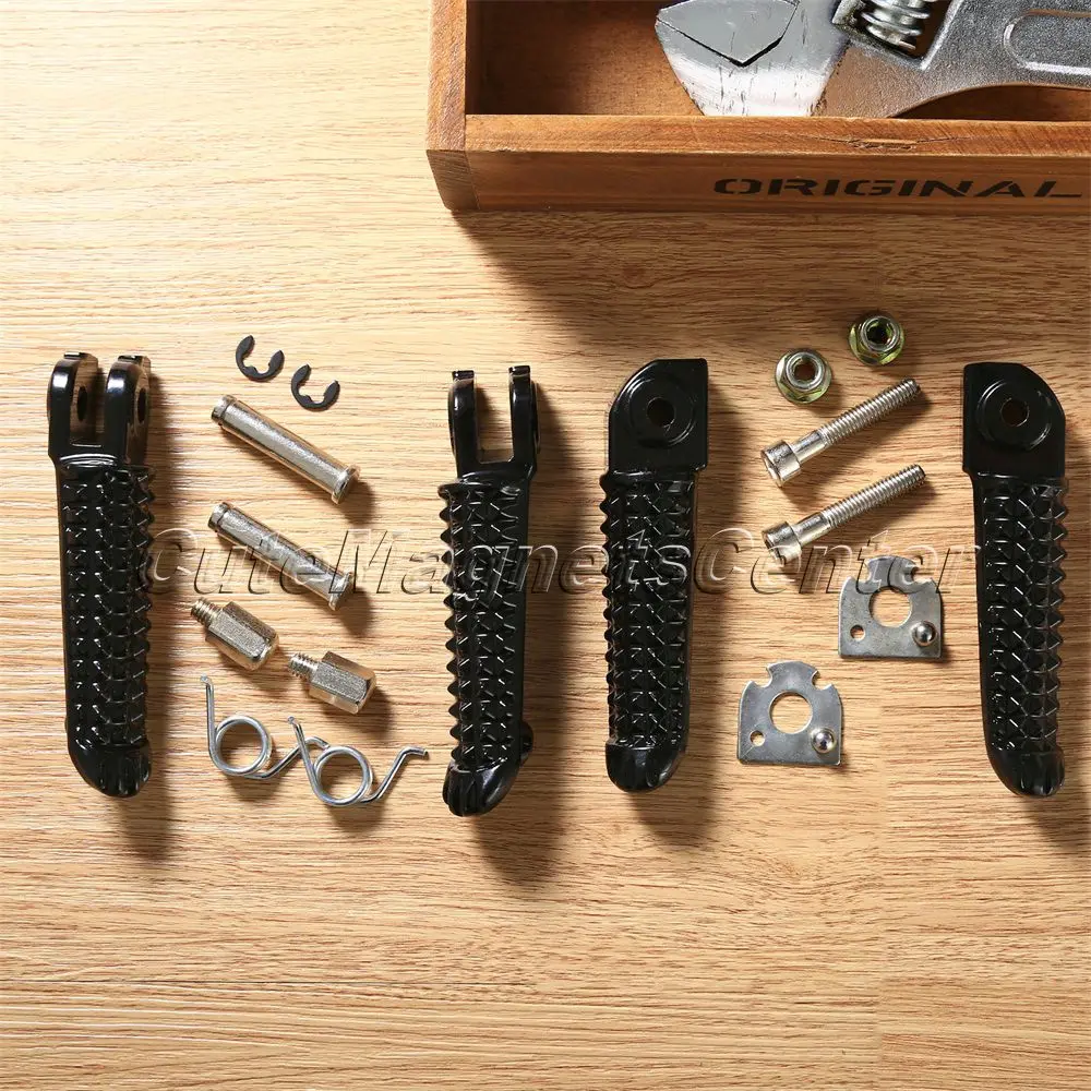 Мотоциклетные черные передние и задние ножки для ног омолаживающие Sportster Yamaha YZF R1