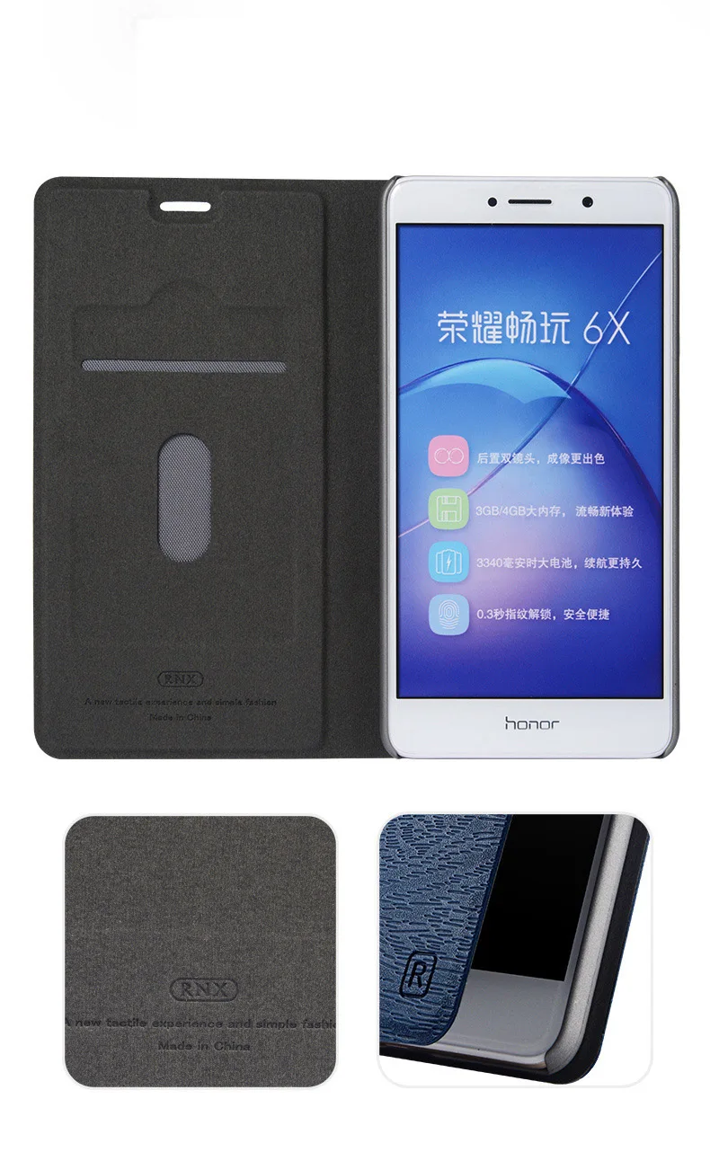 Кожаный чехол для huawei Honor 6X 7x 8x max Роскошный чехол-книжка с откидной крышкой для Honor 8x чехол с полной защитой