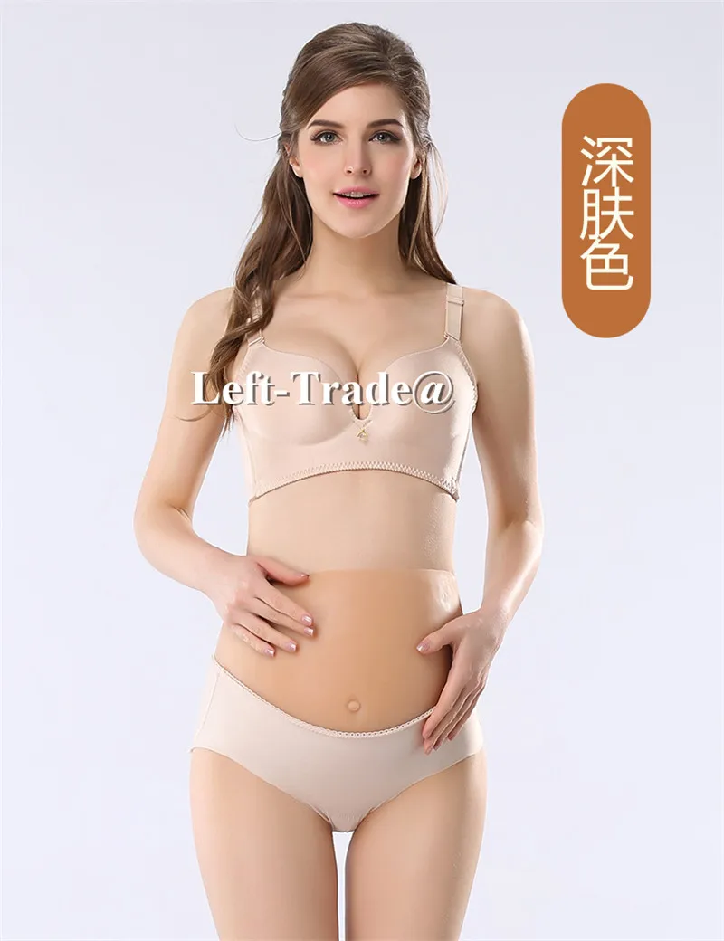 8 ~ 10 месяцев большой силиконовый живот для беременных трансвеститов