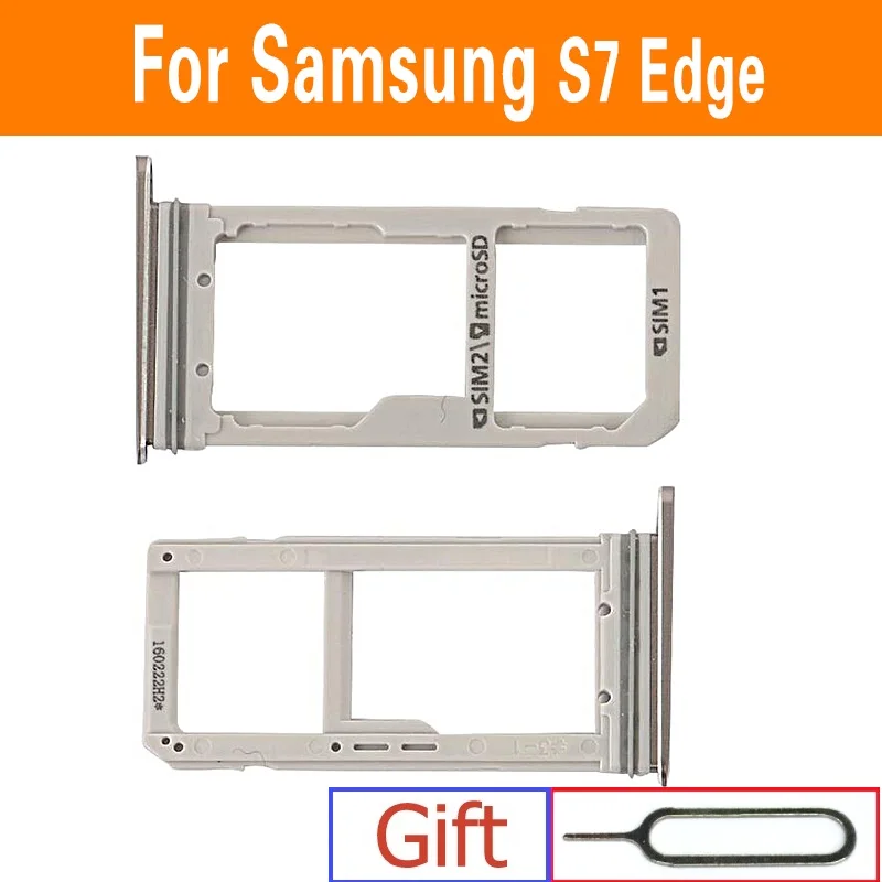 Держатель лотка для Sim и Micro SD карт Samsung Galaxy S7 edge G930 G930F G930A G935 G935F G935A Сменный адаптер