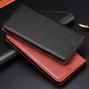 flip stand litchi genuine leather case for xiaomi redmi note 3 4 4x 5 5a 6 7 8 8t 9 9s 10 pro max 8a 9a cover mobile phone case free global shipping
