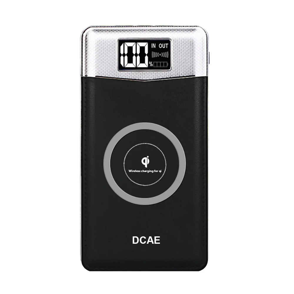Qi Беспроводное зарядное устройство с двойным USB внешним аккумулятором для iphone XS
