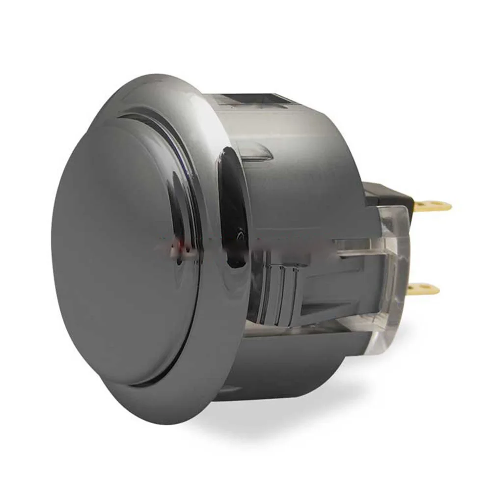 30MM Obsidian 8 шт./лот SANWA OBSF-30/24 золото/серебро/Обсидиан кнопка для USB MAME контроллер, аркадный джойстик игровой консоли - Цвет: 30MM Obsidian