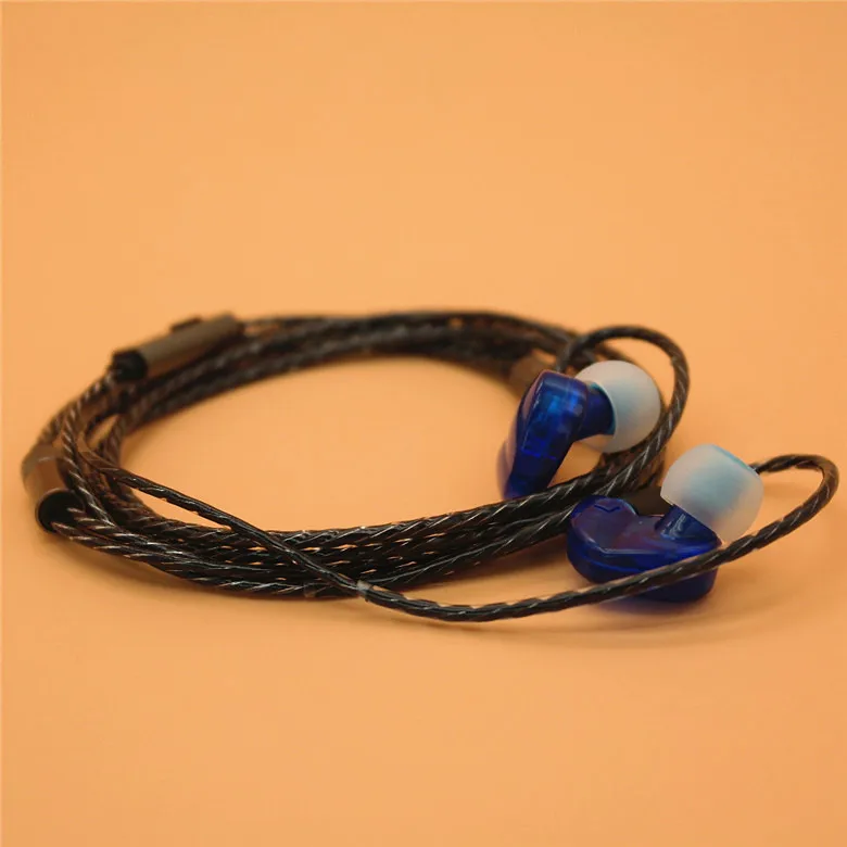 blue no mic Pizen новые S530 PRO спортивные наушники вкладыши с заменой провода mmcx кабель для shure se215 se846 se535 наушники vs xiaomi - Цвет: blue no mic