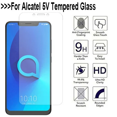 2.5D Закаленное стекло для Alcatel 5 V Защитная пленка 9H защитное стекло|Защитные