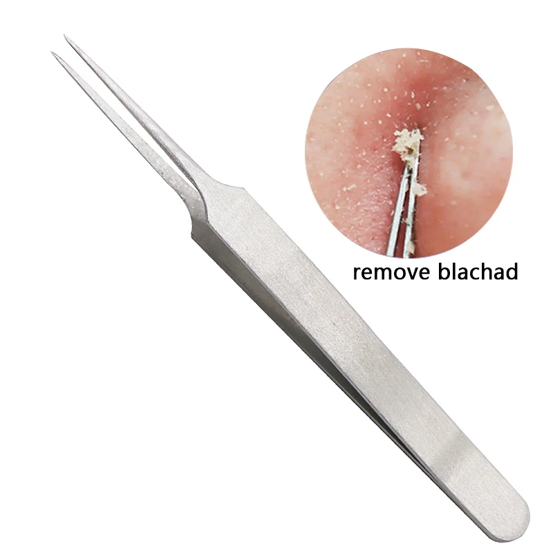 style D 1pcs 7style Blackhead Extractor Black Dots Cleaner Acne Blemish Remover Needles Set Black Spots Pore Cleanser Tool Comedone Extractor - Цвет: style D 1pcs