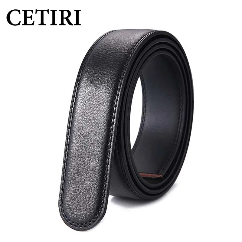 3.5cm Width 110-160CM Plus Size Long No Buckle Designer Mens Automatic Belts Body Cowskin Genuine Leather High Quality Belt Body
