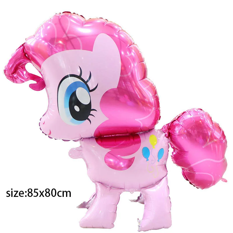 pink horse Маленькие пони, фольгированные шары, 3d, сделай сам, единорог, шары, милая Радуга, единорог, стоячий шар, дети, день рождения, единорог, вечерние, Декор - Цвет: pink horse