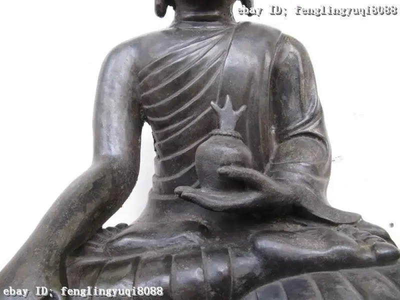 18&quotTibet Buddhism excellent Bronze Copper Sakyamuni Buddha Statue Discount 55% |