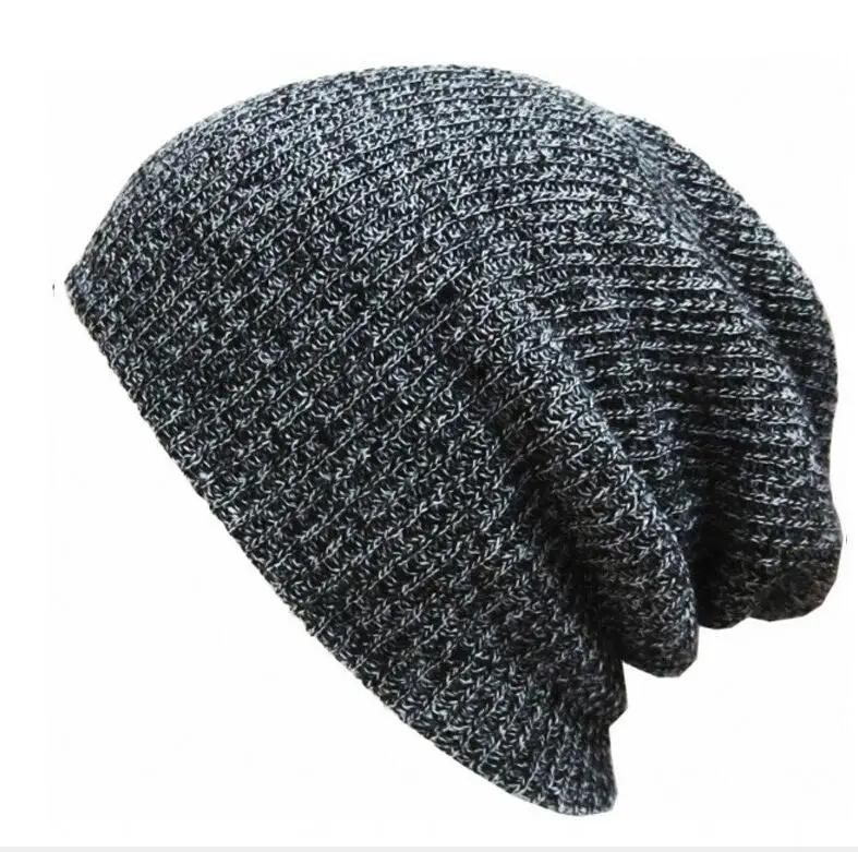 Брендовые шапки бини вязаные зимние шапки Skullies зимние шапки для мужчин и женщин уличные лыжные спортивные шапки Gorras Touca - Цвет: Темно-серый