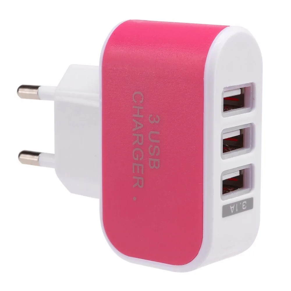 Настенное дорожное зарядное устройство с 3 USB-портами 2018 А | Электроника