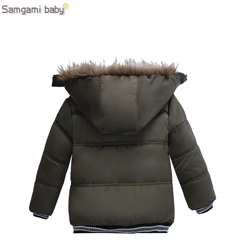 Куртка SAMGAMI BABY для мальчиков теплая хлопковая верхняя одежда с капюшоном