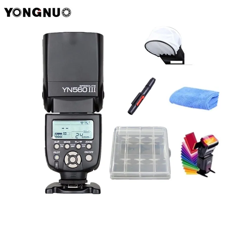 3 шт. YONGNUO YN560III YN560 III Вспышка Speedlite Универсальная беспроводная + фототриггер для