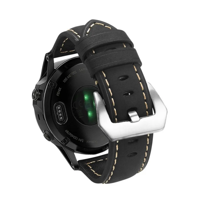 YOOSIDE 20 мм ремешок из натуральной кожи для умных часов браслет Garmin Fenix 5S/Fenix 5S Plus (не