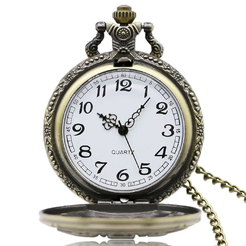 

Father's Gift Letter DAD Designer Quartz Pocket Watch Men's Fob Clock With Necklace Chain For Men Free Shipping
