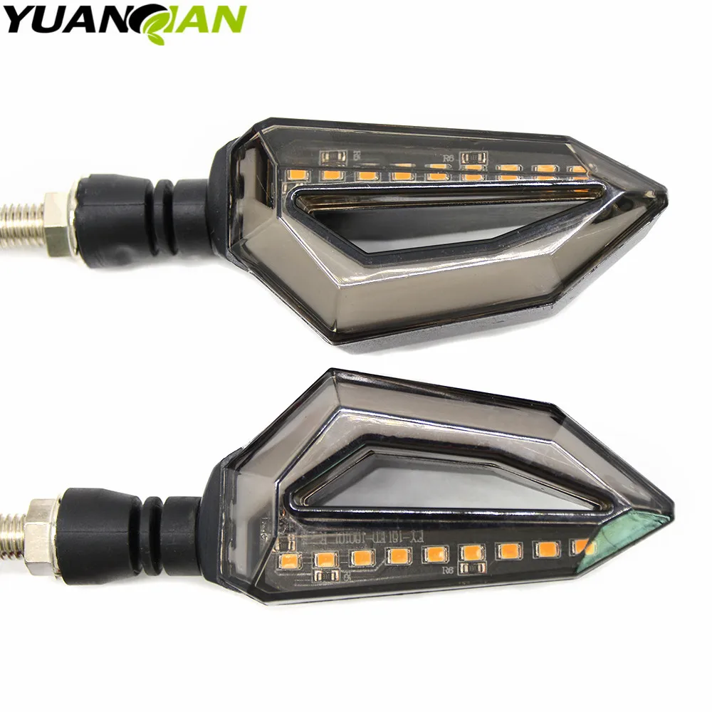 2018 Универсальный светодиодный индикатор поворота мотоцикла Световой указатель