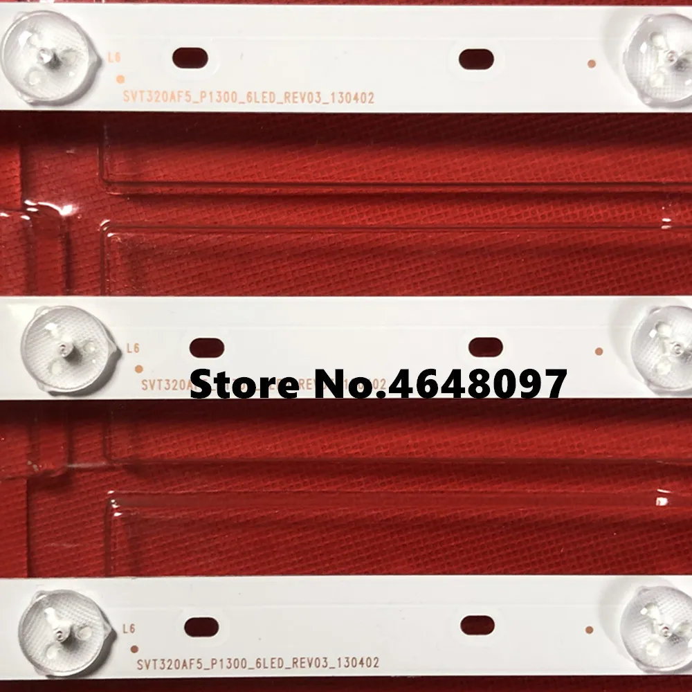 6 шт./компл. светодиодный s 627 мм подсветка полосы для до hi ba 32 &quotТВ SVT320AF5 32P1300 32P1400