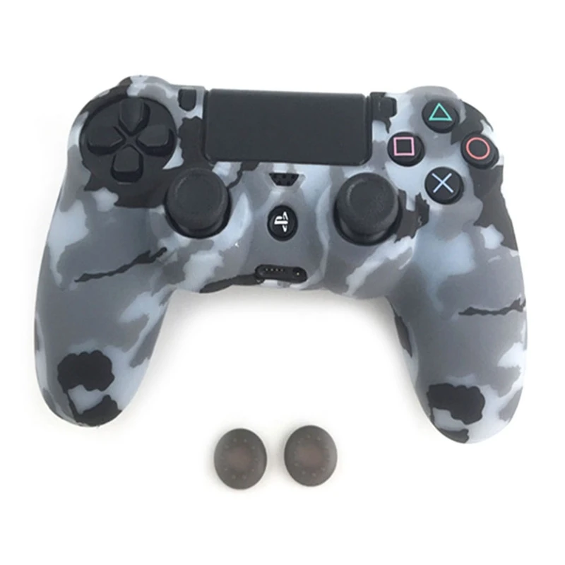 Защитный камуфляжный чехол для геймпада + 2 крышки Playstation 4 PS4 поддержка прямых
