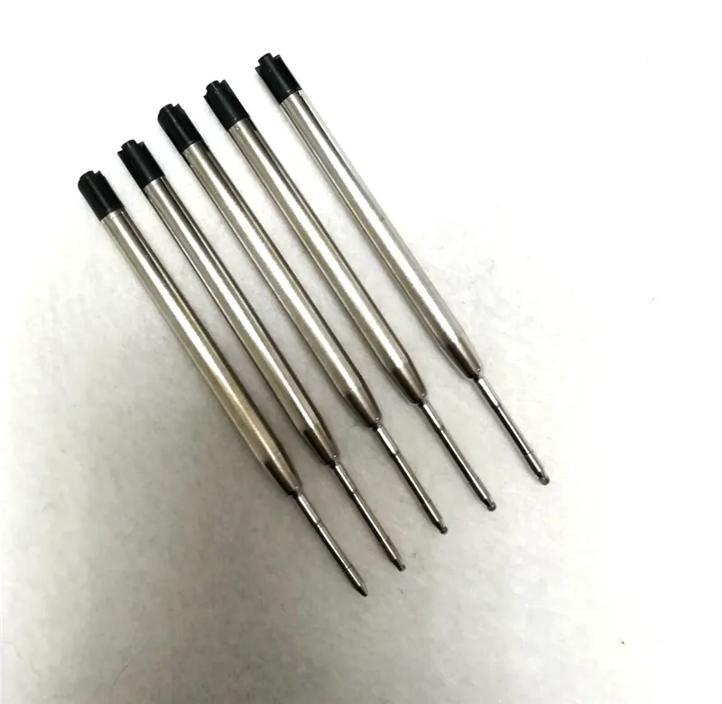 only 5pc pen refill Твердая латунь EDC Болт действие Шариковая ручка унисекс тактические ручки Золотой Металл медный брелок аксессуары цепочки для ключей подарок на Хэллоуин - Цвет: only 5pc pen refill