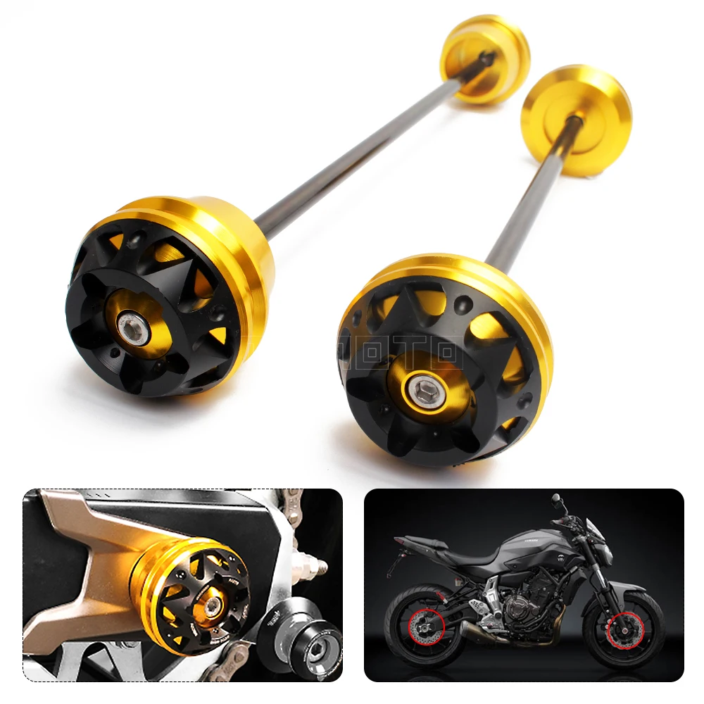 Для Yamaha MT07 MT 07 FZ07 2013 2015 2016 аксессуары для мотоциклов защита передней оси вилки